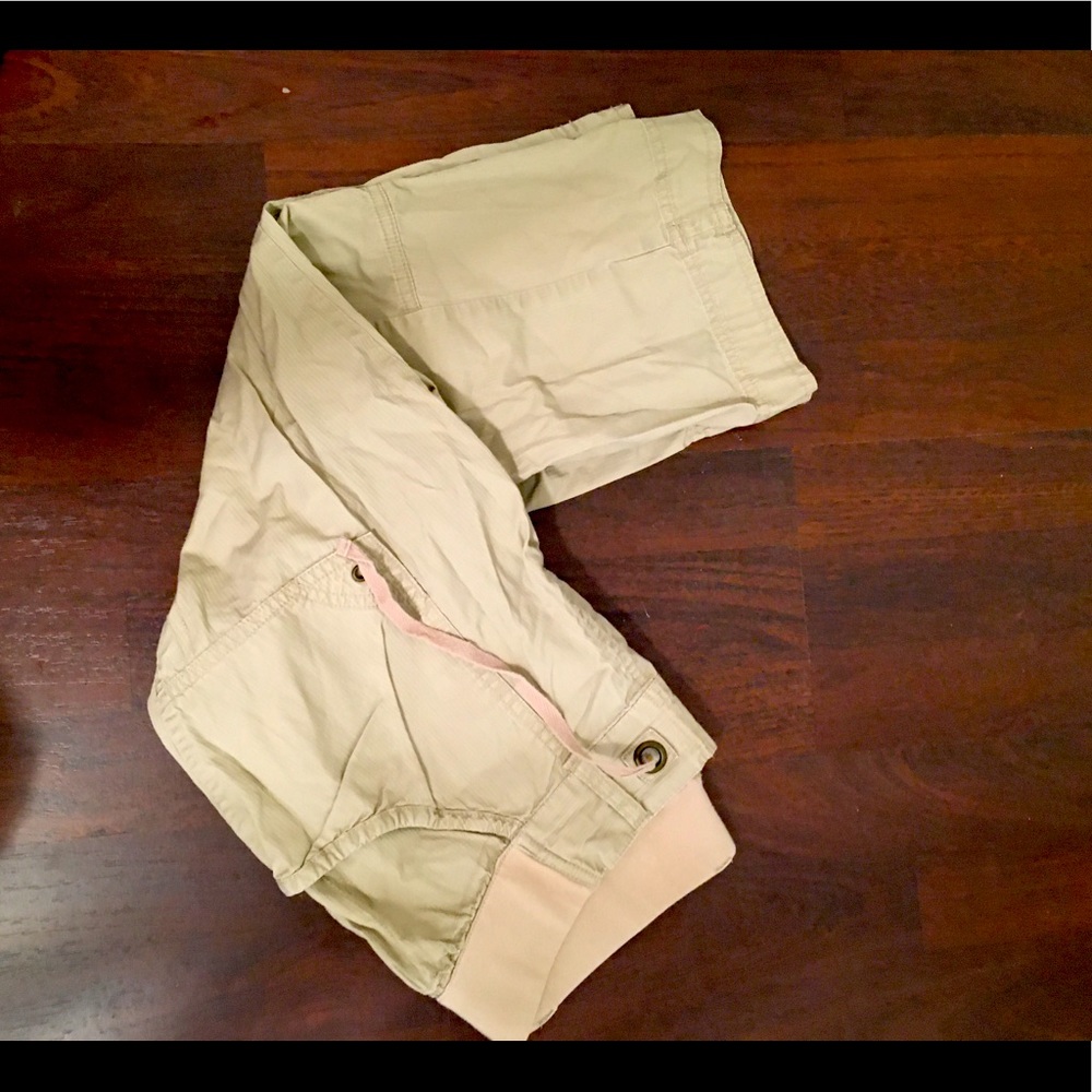 Maternity Khaki capris.